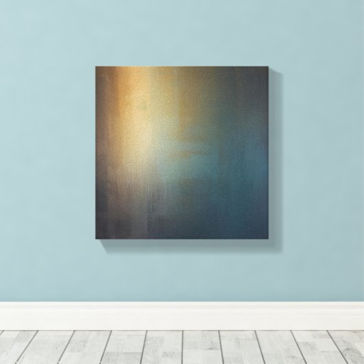 Radiant Gradient - ruhige Abstrakte Leinwand Wand (Insitu (Holzboden))