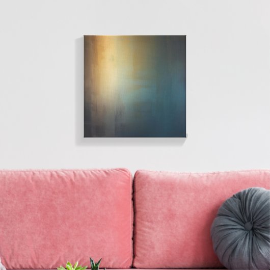 Radiant Gradient - ruhige Abstrakte Leinwand Wand (Insitu (Wohnzimmer))
