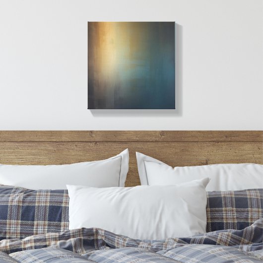 Radiant Gradient - ruhige Abstrakte Leinwand Wand  (Insitu (Schlafzimmer))