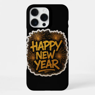 Radiant Graffiti-Style Happy New Year Explosion wi iPhone 16 Pro Max Hülle