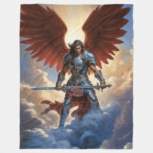 Radiant Guard Archangel Michael Fleecedecke (Vorderseite)