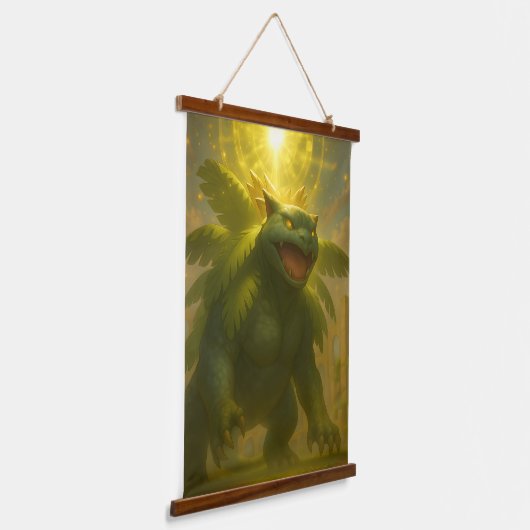 Radiant Guardian of the Alcient Ruins Wandteppich Mit Holzrahmen (Gewinkelt)