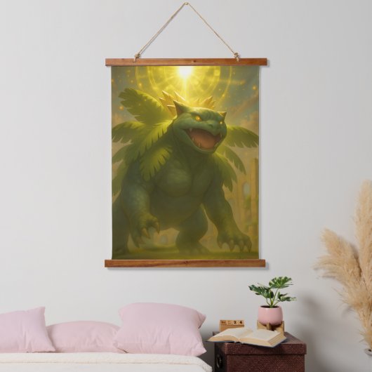 Radiant Guardian of the Alcient Ruins Wandteppich Mit Holzrahmen (Schlafzimmer)