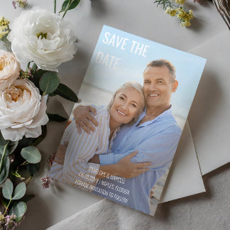 Radiant Happy Foto Wedding Save the Date Einladung