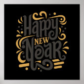 Radiant Happy New Year Poster (Vorne)