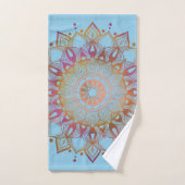Radiant Harmony: Mandala and Floral Towel Set (Handtuch)
