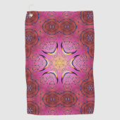 Radiant Heart Kaleidoskop Golfhandtuch (Vorderseite)