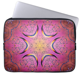 Radiant Heart Kaleidoskop Laptopschutzhülle