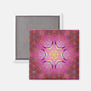 Radiant Heart Kaleidoskop Magnet