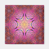 Radiant Heart Kaleidoskop Magnet (Vorne)