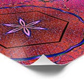 Radiant Heart Kaleidoskop Poster (Ecke)