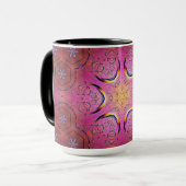 Radiant Heart Kaleidoskop Tasse (Vorderseite Links)