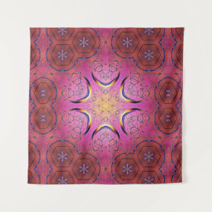 Radiant Heart Kaleidoskop Wandteppich