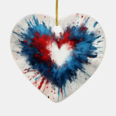 Radiant Heartburst Keramik Ornament (Hinten)