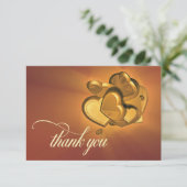 Radiant Hearts Dankeschön Karte (Version 1) (Stehend Vorderseite)