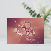 Radiant Hearts Dankeschön Karte (Version 6) (Stehend Vorderseite)