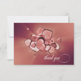 Radiant Hearts Dankeschön Karte (Version 6)