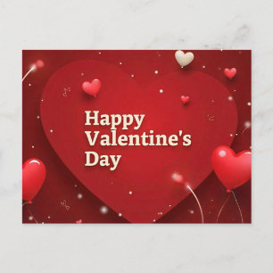 Radiant Hearts Valentinstag  Postkarte