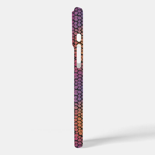 Radiant Hexagon Spectrum Case-Mate iPhone Hülle (Rückseite / Links)