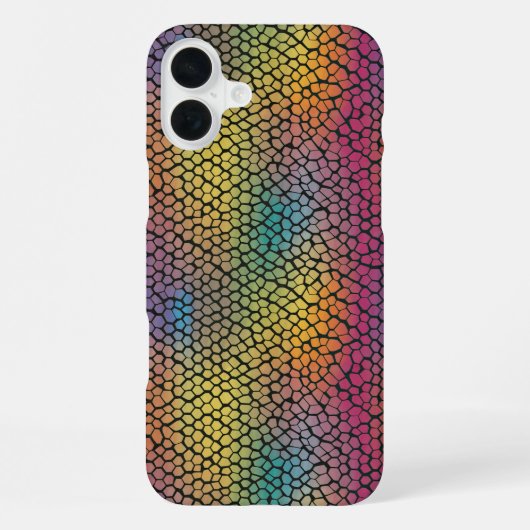 Radiant Hexagon Spectrum iPhone Hülle (Rückseite)