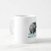 Radiant Hippo Moo Deng Kaffeetasse (Vorderseite Links)