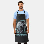 Radiant Hippo Moo Deng Schürze (Getragen)
