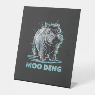Radiant Hippo Moo Deng Sockelschild