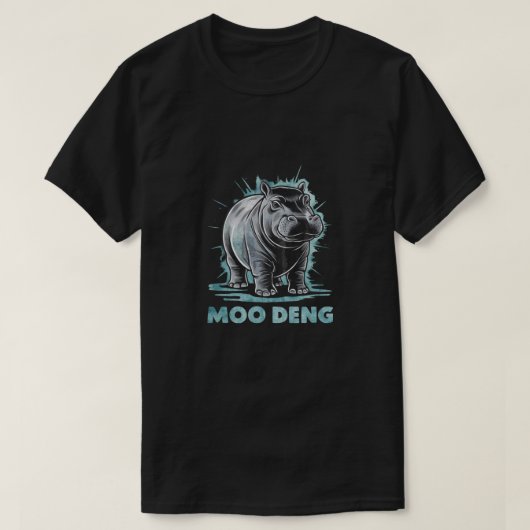 Radiant Hippo Moo Deng T-Shirt (Design vorne)