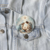 Radiant Holy Family Nativity Scene Button (Beispiel)