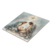 Radiant Holy Family Nativity Scene Fliese (Seite)