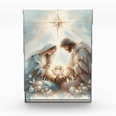 Radiant Holy Family Nativity Scene Fotoblock (Vorderseite)