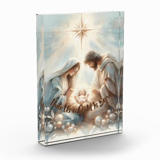 Radiant Holy Family Nativity Scene Fotoblock (Links)