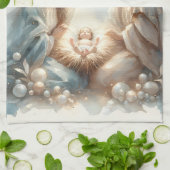 Radiant Holy Family Nativity Scene Geschirrtuch (Gefaltet)