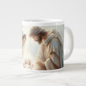 Radiant Holy Family Nativity Scene Jumbo-Tasse (Vorderseite Rechts)