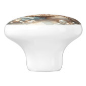 Radiant Holy Family Nativity Scene Keramikknauf (Seitenansicht)