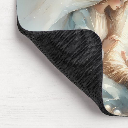 Radiant Holy Family Nativity Scene Mousepad (Ecke)