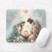 Radiant Holy Family Nativity Scene Mousepad (Mit Mouse)