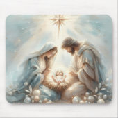 Radiant Holy Family Nativity Scene Mousepad (Vorne)