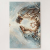 Radiant Holy Family Nativity Scene Puzzle (Vertikal)