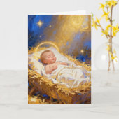 Radiant Holy Night Christmas Card Karte (Gelbe Blume)
