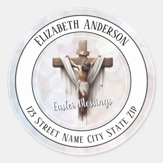 Radiant Hope at the Cross Envelope Seal Runder Aufkleber (Vorderseite)