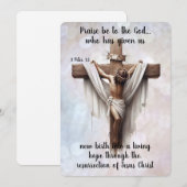 Radiant Hope at the Cross Feiertagskarte (Vorne/Hinten)