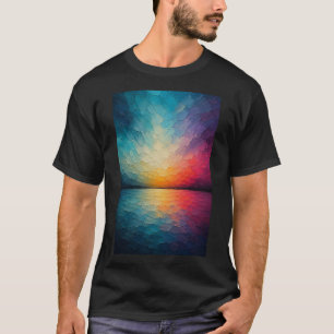 Radiant Horizon Abstrakte Reflexionen T-Shirt