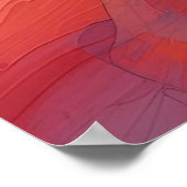 Radiant Horizon - Abstrakte Sonnenuntergangsmalere Poster (Ecke)