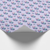 Radiant Iridescent Rainbow Color Hearts Geschenkpapier (Ecke)