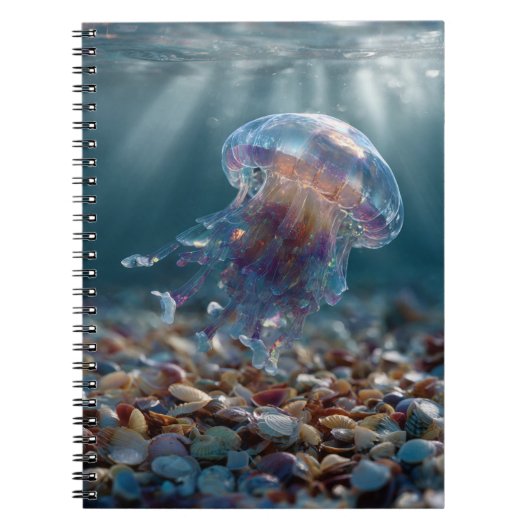 Radiant Jellyfish Notebook Notizblock (Vorderseite)