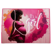 Radiant Joy: Vibrant Es ist eine männliche ethnisc Große Geschenktüte (Vorderseite)