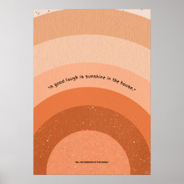 Radiant Laughter: Sonnenschein-Zuhause Poster