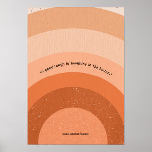 Radiant Laughter: Sonnenschein-Zuhause Poster