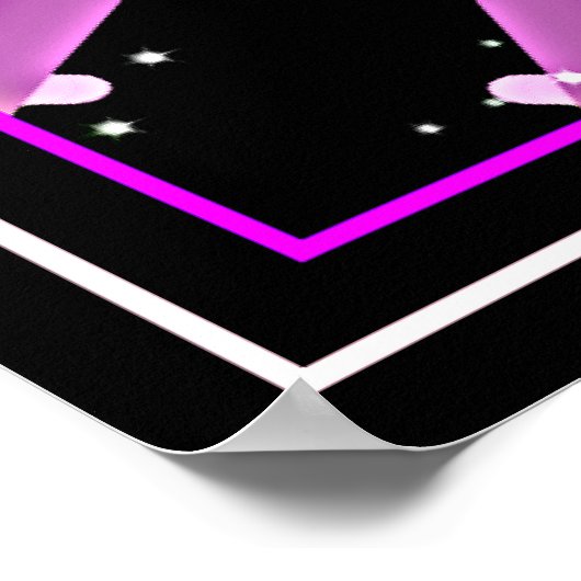 *~* Radiant Lavender Violet Ray Mandala Poster (Ecke)